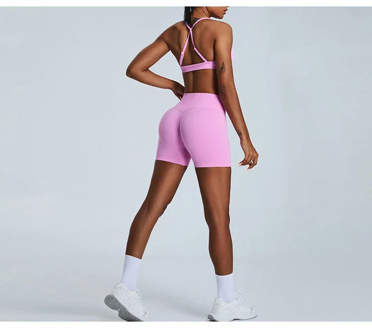 Luxuriant Seamless High Waist Sculpted Yoga Shorts