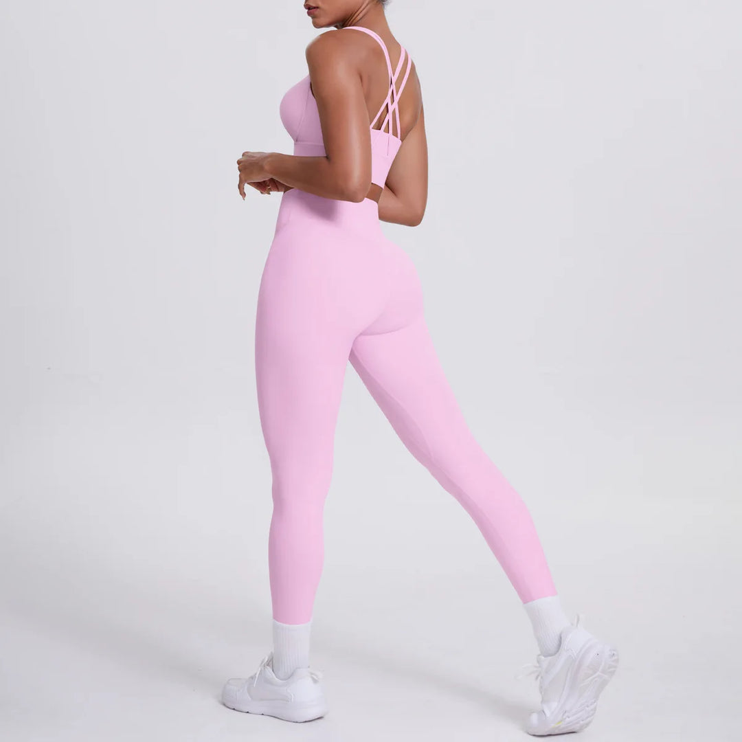 Ultra Luxe Contour Yoga Wear 2 Piece Leggings Nylon