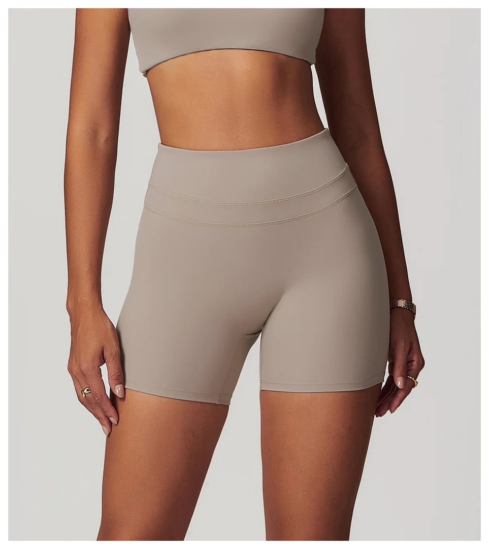 Luxurious Breathable High Waist Yoga Shorts For Running