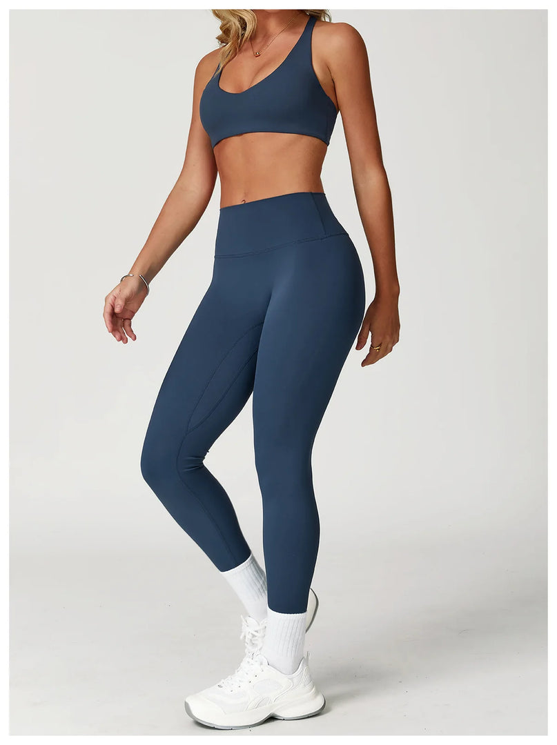 Luxuriously Seamless 2 Piece High Waist Set Contouring