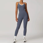 Load image into Gallery viewer, Color Blocking Seamless Yoga Jumpsuit Exquisite Fit
