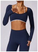 Load image into Gallery viewer, Luxurious Backless Yoga Top Breathable Contour Performance
