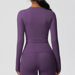 Load image into Gallery viewer, Luxurious Breathable Contoured Long Sleeve Yoga Top Nylon
