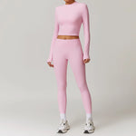 Load image into Gallery viewer, Signature 2 Piece Yoga Ensemble Nylon Plus Performance
