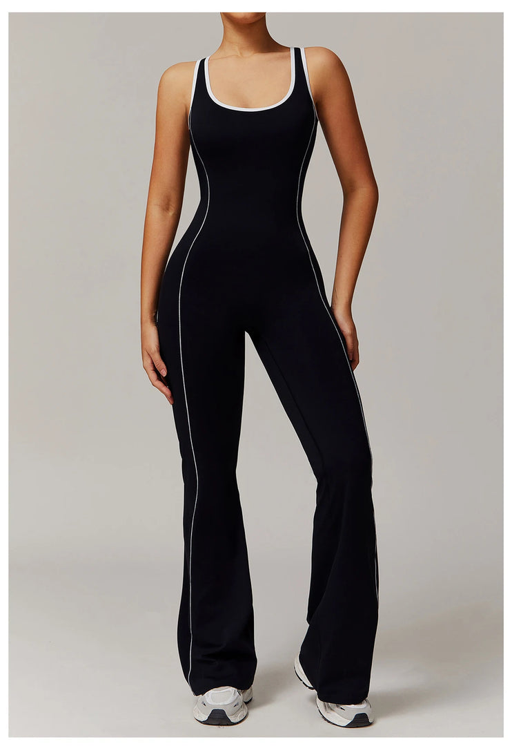 Sculpted Seamless Performance Jumpsuit With Front Zip