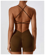 Load image into Gallery viewer, Breathable Cross Strap Contour Seamless Performance Bra
