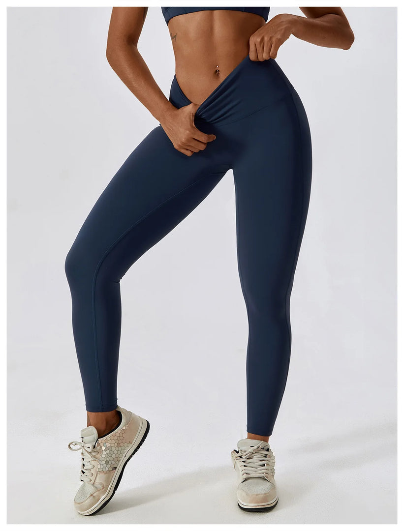 Seamless High Waist Contour Yoga Leggings Performance