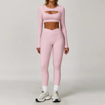 Load image into Gallery viewer, Premium Performance Knit Yoga Set With Contoured Leggings
