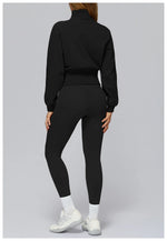 Load image into Gallery viewer, Wind Proof Zip Front Standing Collar Sweat Shirt Regular Fit
