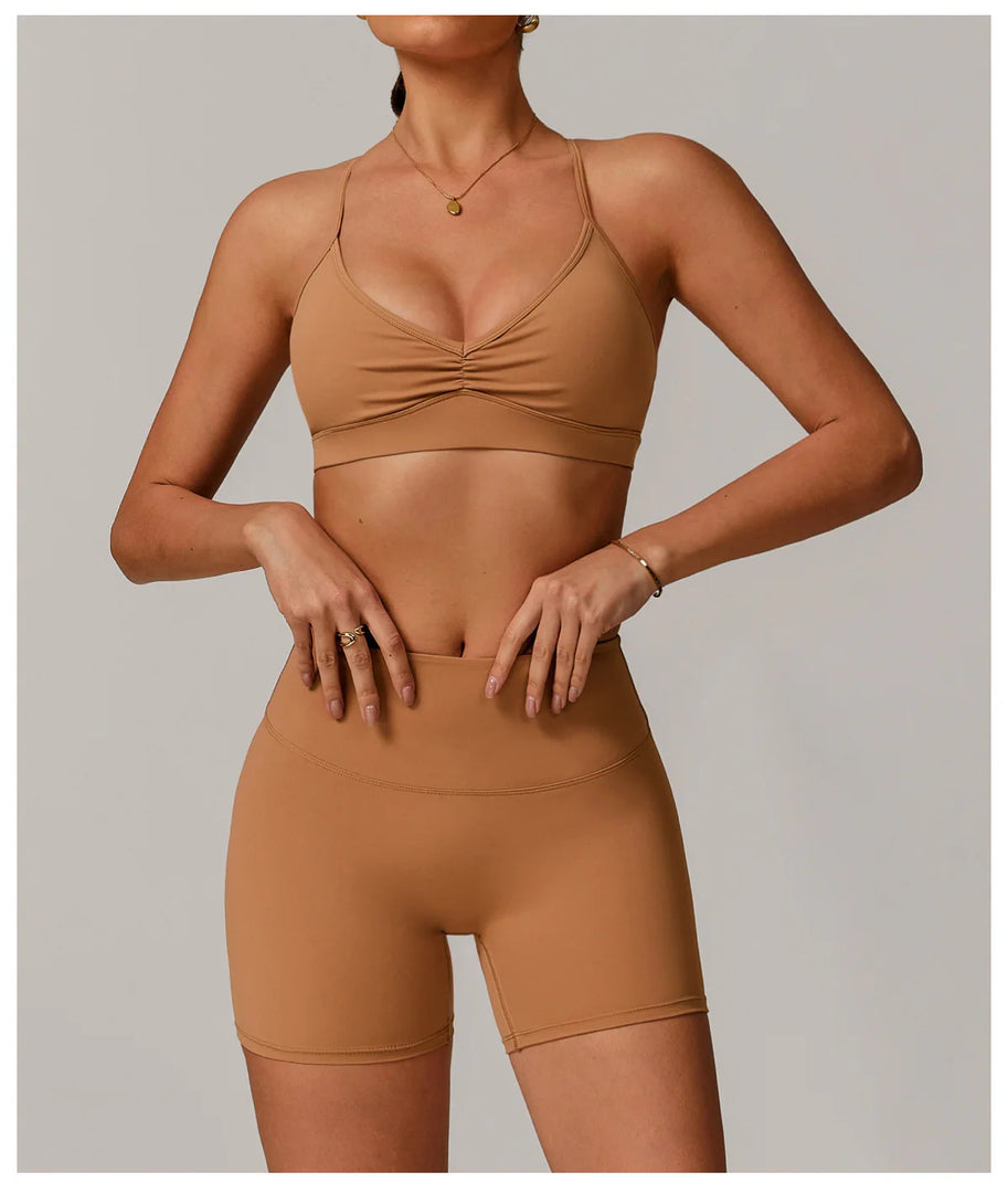 Lux Contour Sports Bra Breathable Shockproof Sculpted