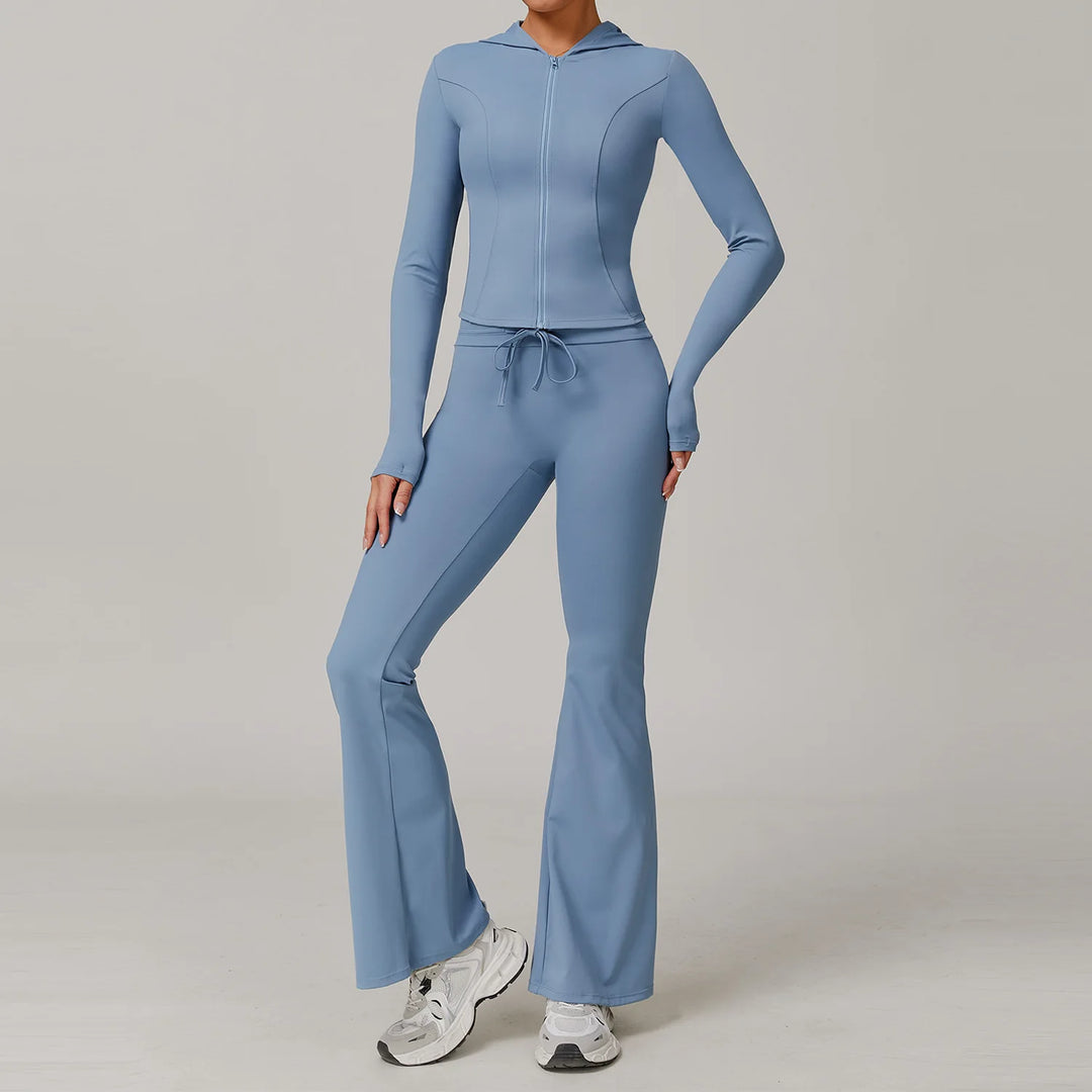 2 Piece Contoured Performance Athleisure Set Nylon