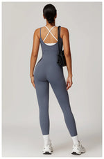 Load image into Gallery viewer, Color Blocking Seamless Yoga Jumpsuit Exquisite Fit
