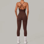Load image into Gallery viewer, Luxe Sleeveless Yoga Jumpsuit Nylon Spandex
