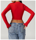 Load image into Gallery viewer, Breathable Seamless Contour Long Sleeve Top Performance
