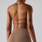 Load image into Gallery viewer, Cross Back Strappy Seamless Bralette Soft Nylon Spandex
