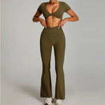 Load image into Gallery viewer, Luxurious Contoured Yoga Set Quick Drying Performance
