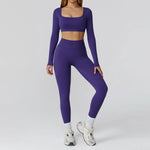Load image into Gallery viewer, Seamless Premium Athleisure 2 Piece Leggings Set Nylon
