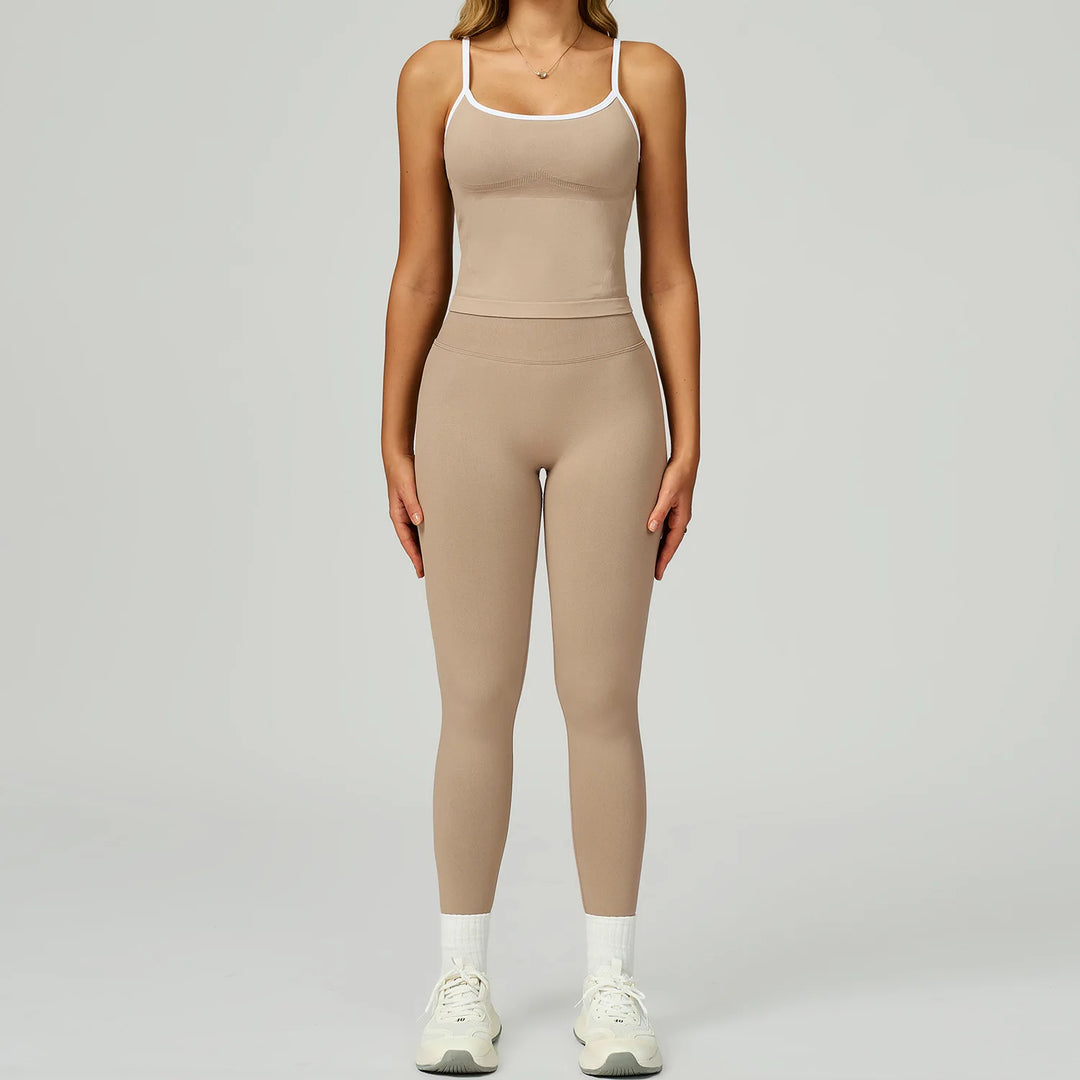 Seamless Contour Two Piece Yoga Set Luxe Performance Wear