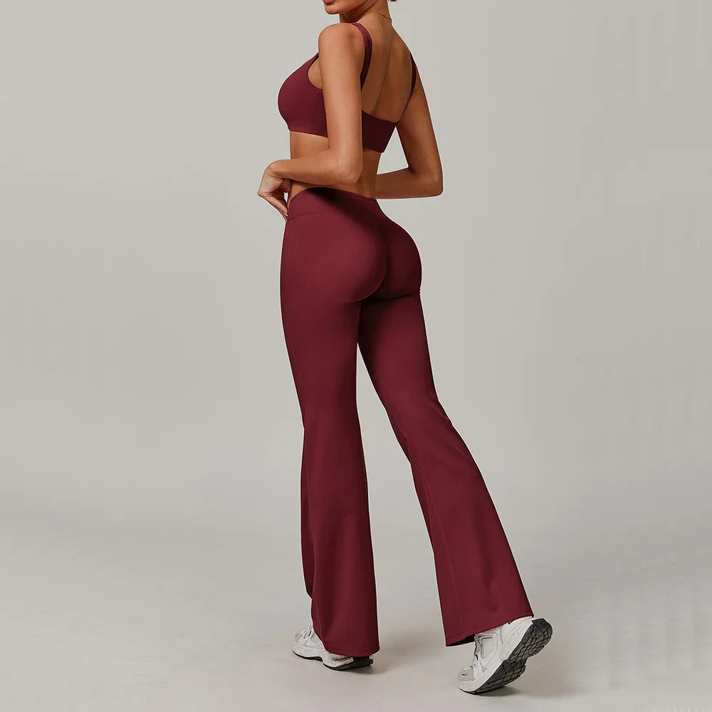 Contoured Performance Yoga Leggings With High Waist