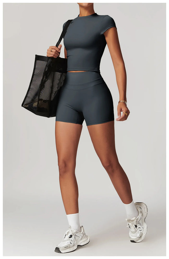 Luxurious Breathable High Waist Yoga Shorts For Running