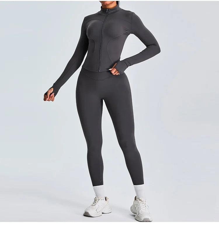 Luxurious Two Piece Contoured Performance Yoga Leggings