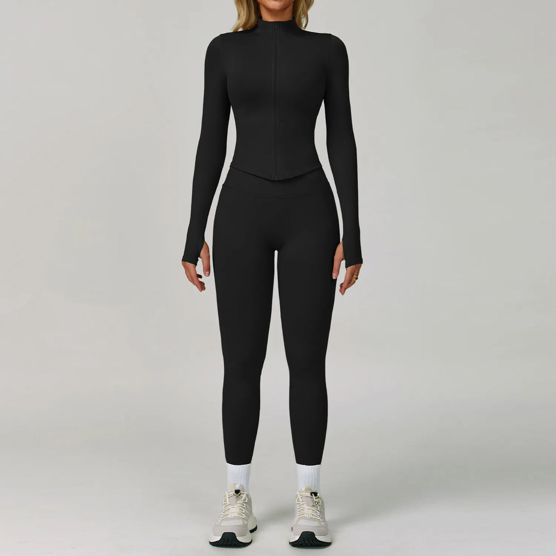 Two Piece Contour Seamless Performance Yoga Ensemble