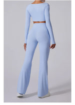 Load image into Gallery viewer, High Waist Contoured Flared Soft Leggings With Coverage

