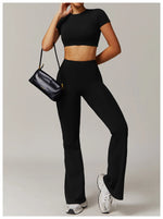 Load image into Gallery viewer, Contour Yoga Cropped Top Short Sleeve Performance Pro
