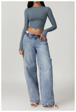 Load image into Gallery viewer, Breathable Seamless Contour Long Sleeve Top Performance
