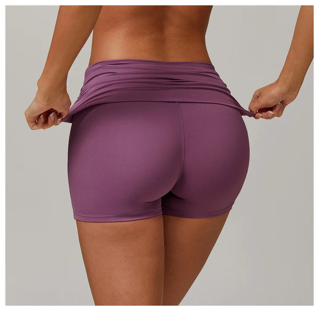 Sculpted Contour Fit High Waist Performance Shorts Nylon