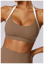 Load image into Gallery viewer, Contoured Halter Breathable Sport Bra Quick Dry Lift
