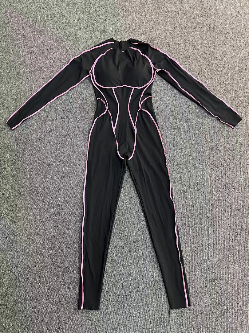 Premium Knit Tracksuit Jumpsuit With Light Weight Nylon