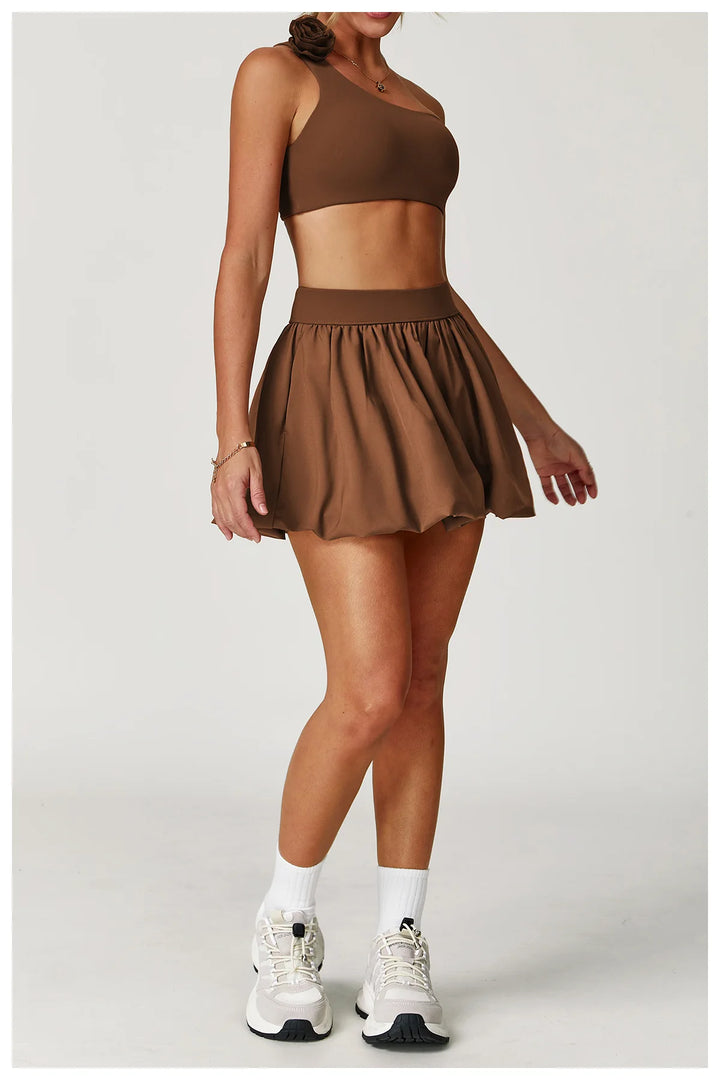 Two Piece Yoga Set Contoured Ribbed Performance Wear