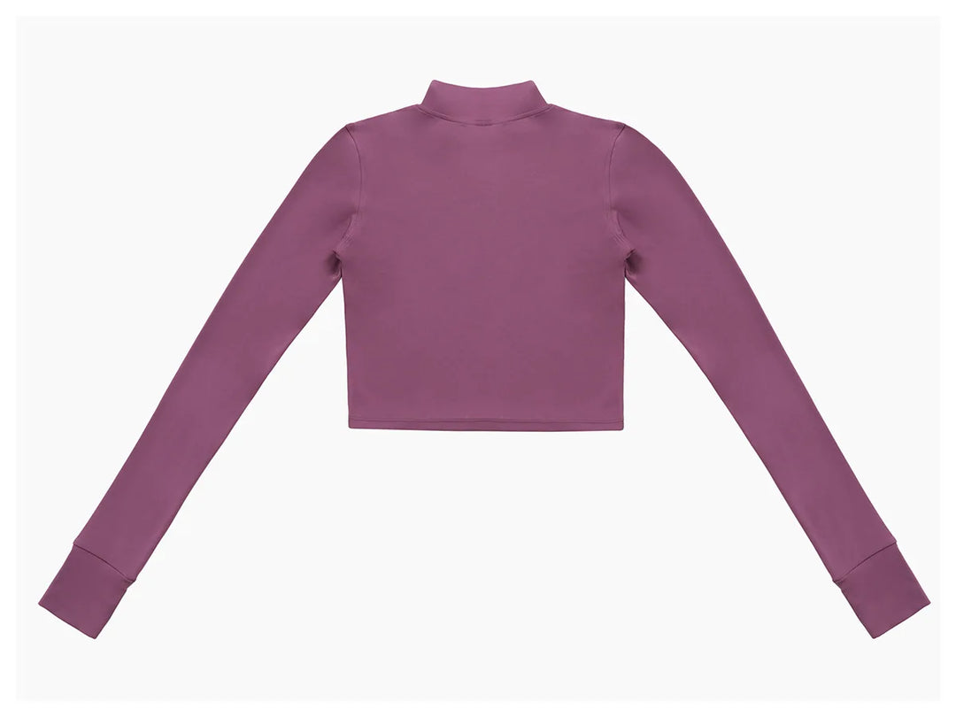 Contoured Interwoven Athleisure Long Sleeve Yoga Ensemble