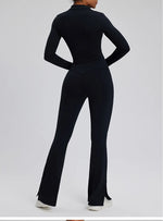 Load image into Gallery viewer, Contour Stretch Athleisure Bell Bottoms Set Nylon Spandex
