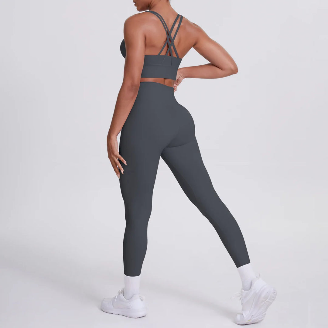 Ultra Luxe Contour Yoga Wear 2 Piece Leggings Nylon
