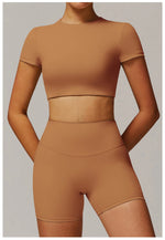 Load image into Gallery viewer, Contour Yoga Cropped Top Short Sleeve Performance Pro
