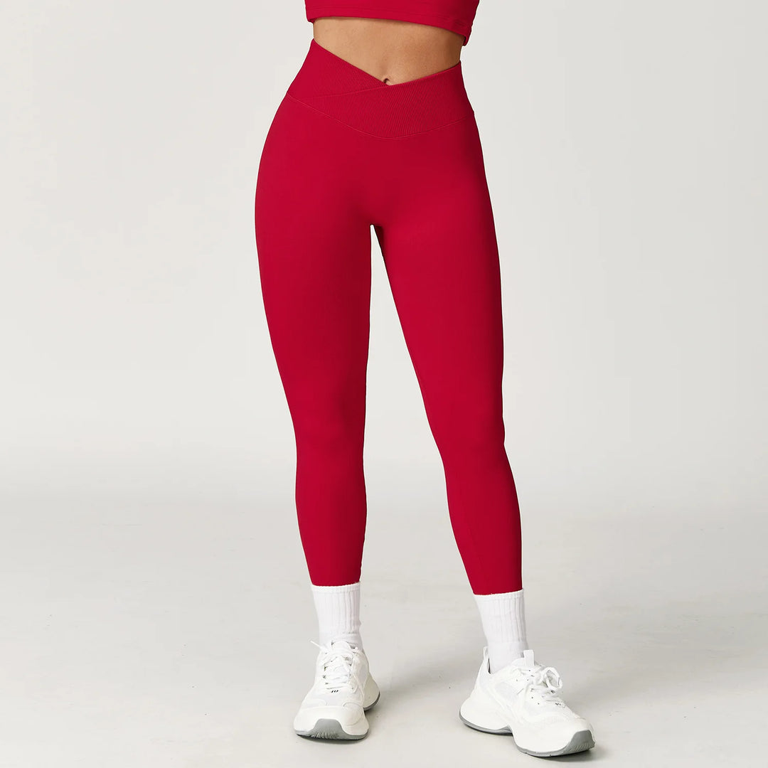 High Waist Contoured Seamless Leggings for Performance