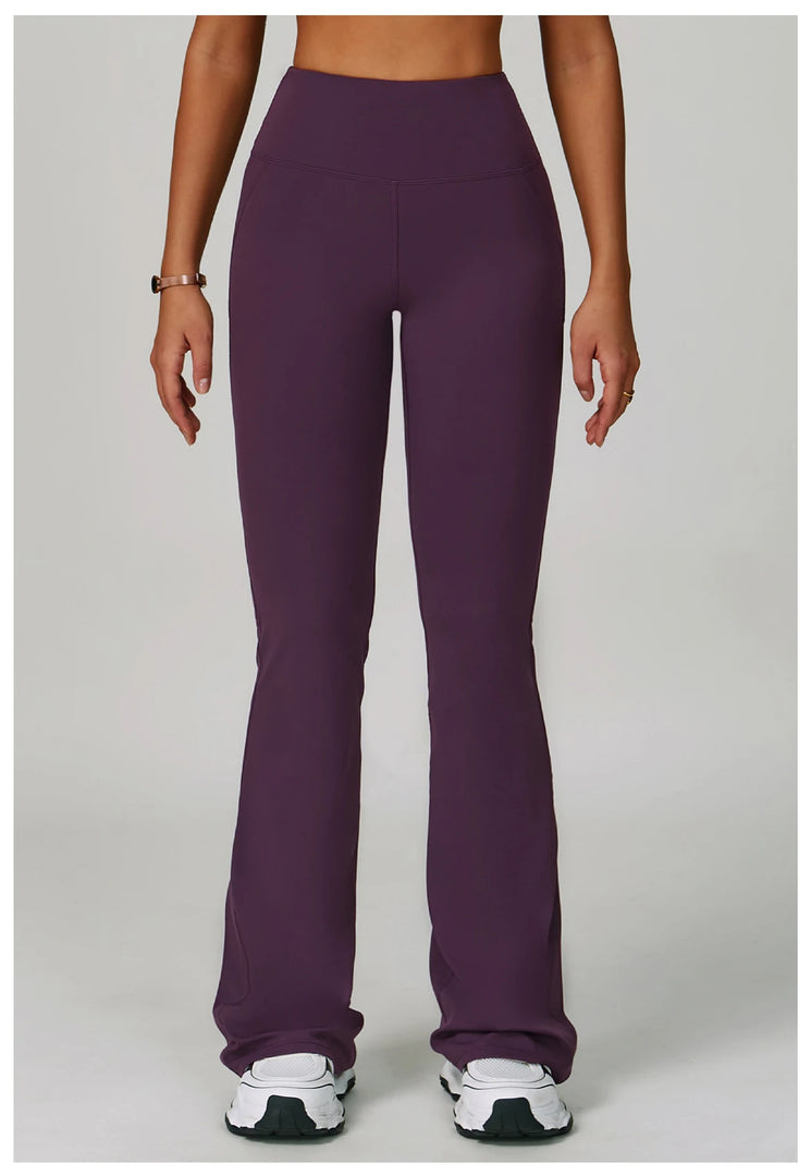 Performance High Waist Contoured Leggings With Wide Leg