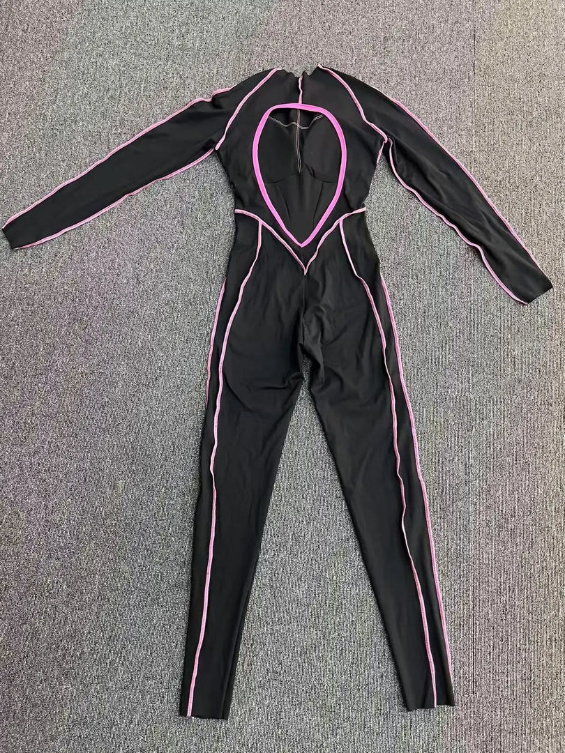 Premium Knit Tracksuit Jumpsuit With Light Weight Nylon