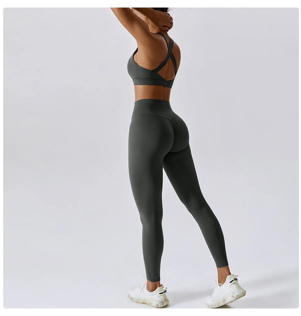 2 Piece Premium Contoured Performance Yoga Leggings