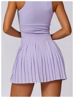 Load image into Gallery viewer, Pocketed High Waist Tennis Skirt Performance Wear Nylon
