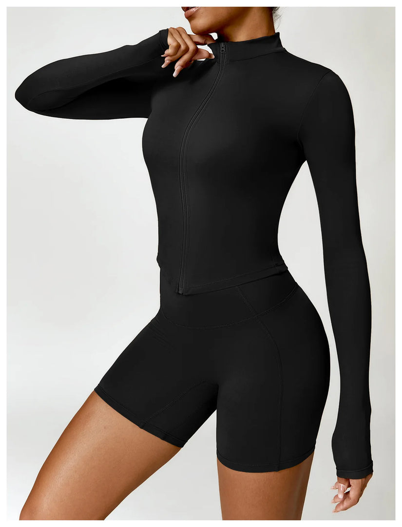 Premium Contour Tracksuit Jacket With Zipper Performance