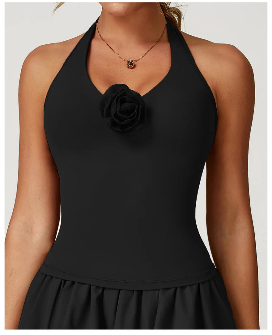 Seamless Contour Halter Bra Open Back Premium Breathable