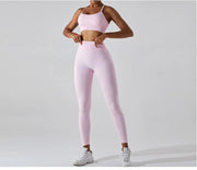 Seamless Performance Wear Set With High Waist Leggings