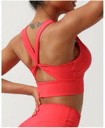 Load image into Gallery viewer, Breathable Cross Strap Contour Padded Luxurious Bra
