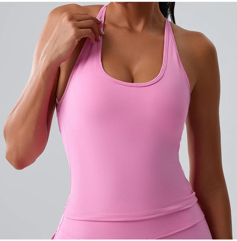 Cross Back Contour Seamless Sports Bra Performance