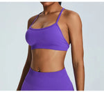 Load image into Gallery viewer, Cross Strap Seamless Yoga Bralette Premium Performance Fit
