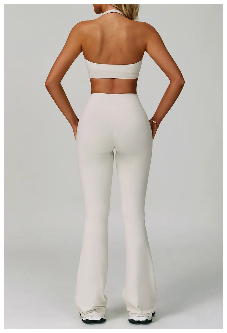 Performance High Waist Contoured Leggings With Wide Leg