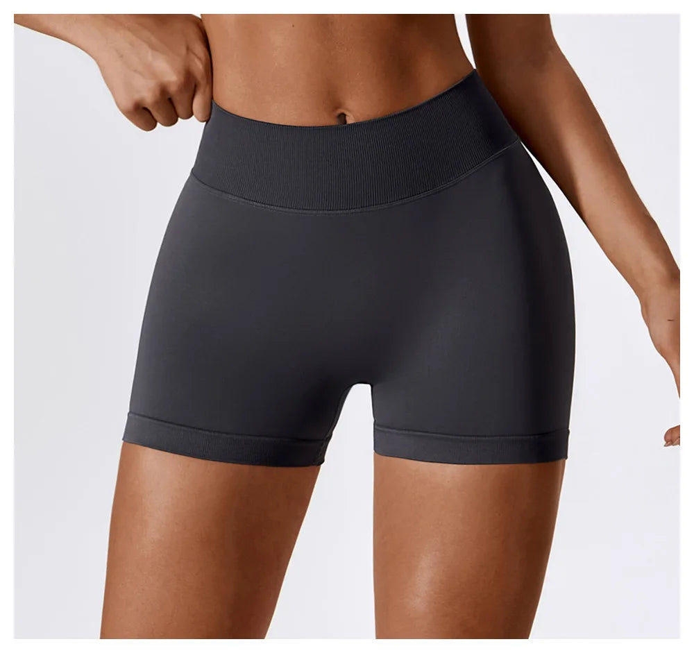 Elevated Contour Seamless Premium Yoga Shorts Nylon